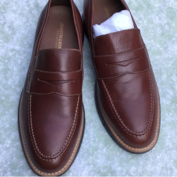 Johnston & Murphy Collection Vaughn Penny Loafer Mahogany New SZ 9 main image 7
